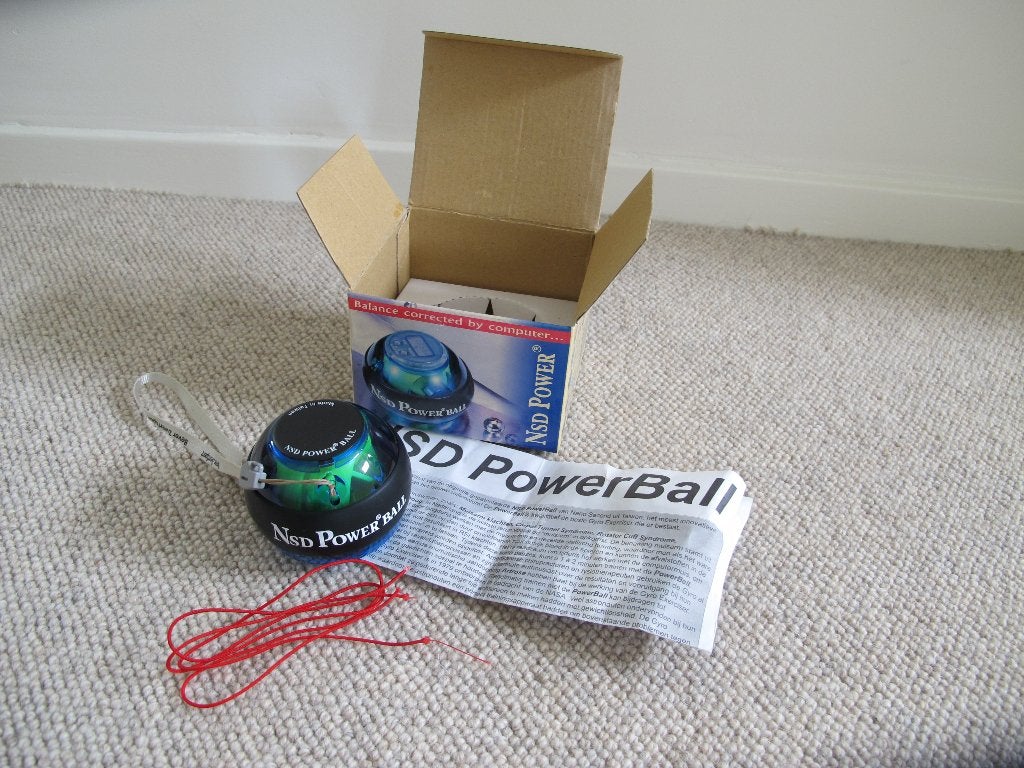 NSD PowerBall PB-188 250 Hz blauw incl. doosje+handleiding, Kunststof, Gebruikt, Overige typen, Armen