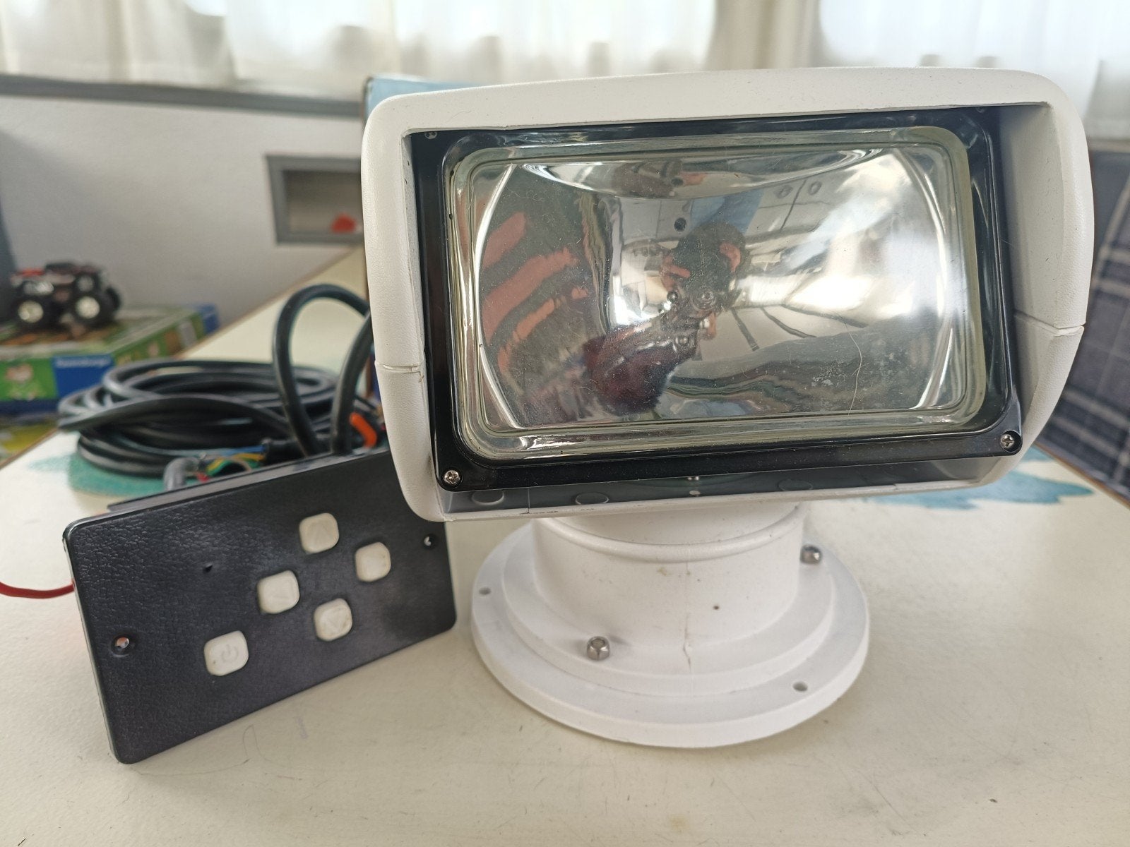 12V Zoeklicht voor Boot, Watersport en Boten, Ophalen of Verzenden, Gebruikt, Overige typen