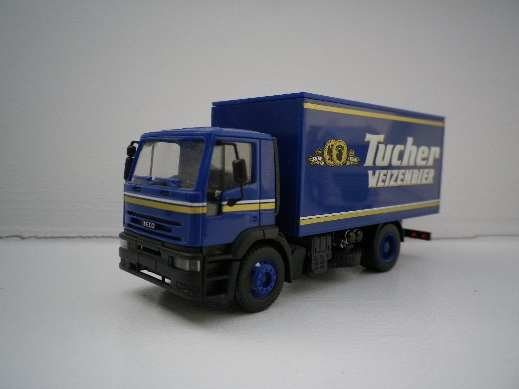Rietze Iveco Eurotech bakwagen Tucher Bier., Ophalen of Verzenden, Gebruikt, Bus of Vrachtwagen, Rietze