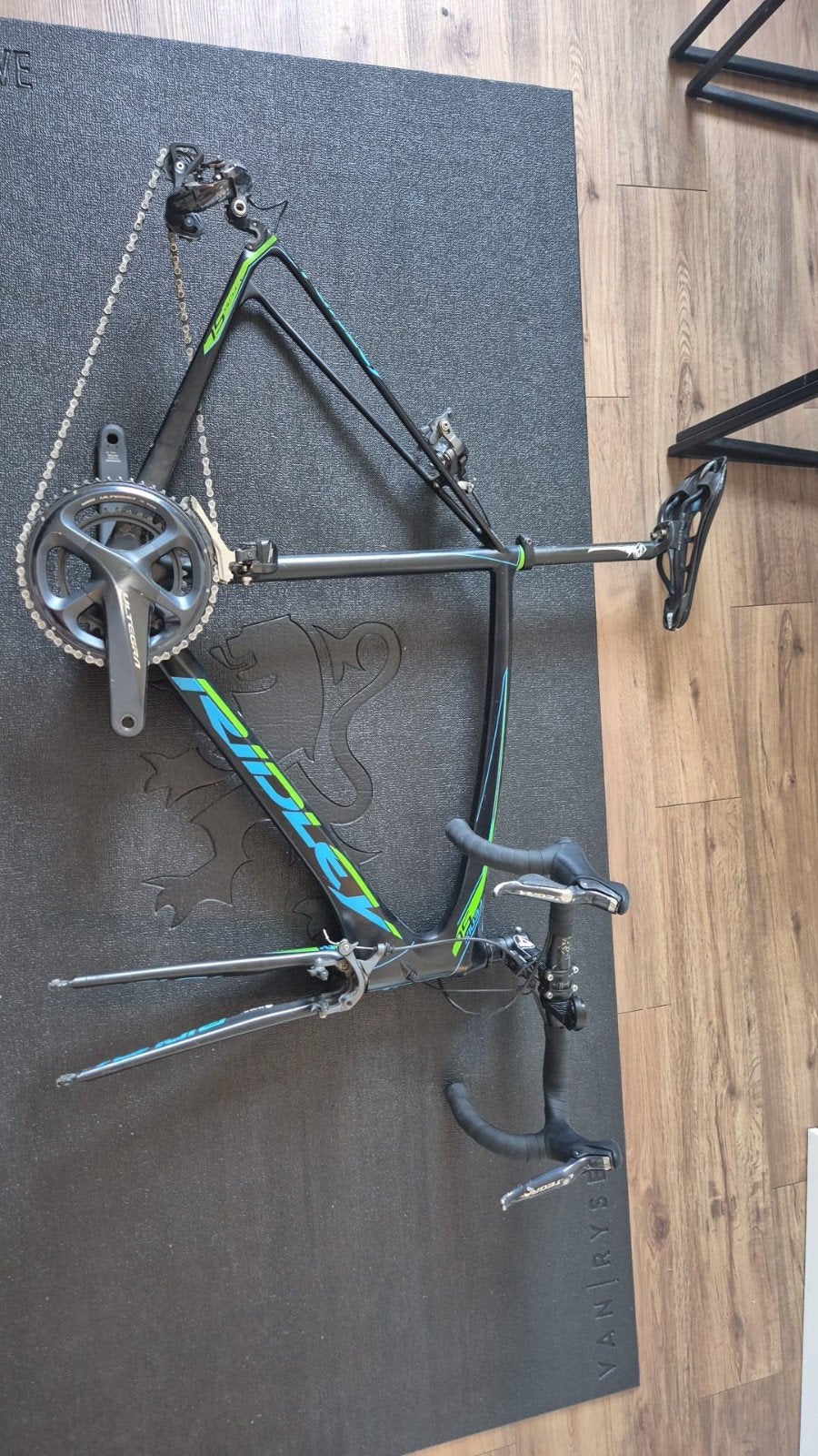 Ridley carbon racefiets frame incl. toebehoren, Carbon, Meer dan 20 versnellingen, 53 tot 57 cm, Ophalen