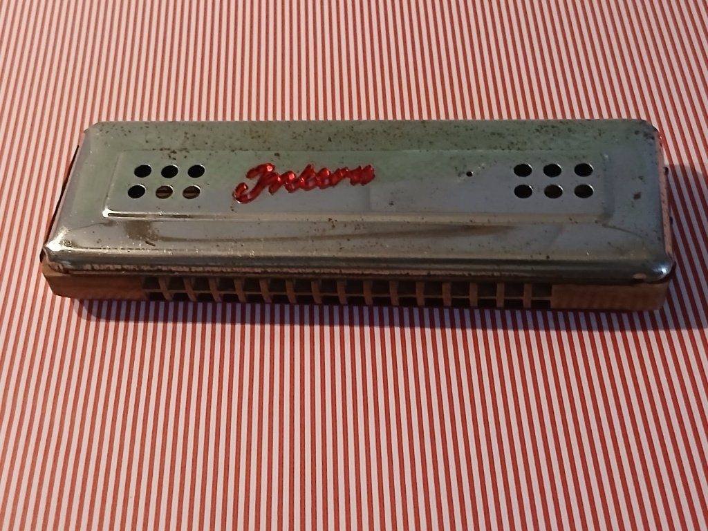 vintage M. Hohner Echo tremolo-mondharmonica, Ophalen of Verzenden, Gebruikt