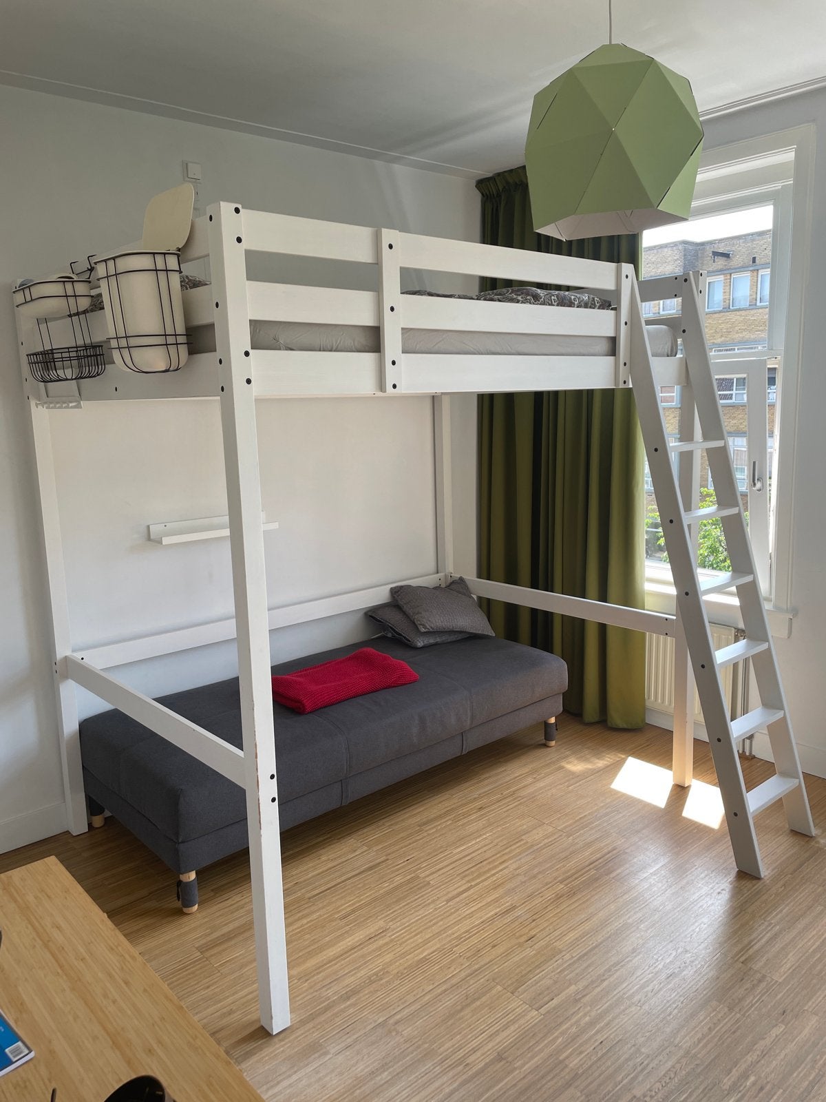 IKEA Stora Hoogslaper met slaapbank - 140x200 cm, Huis en Inrichting, Slaapkamer | Stapelbedden en Hoogslapers, Ophalen, Gebruikt