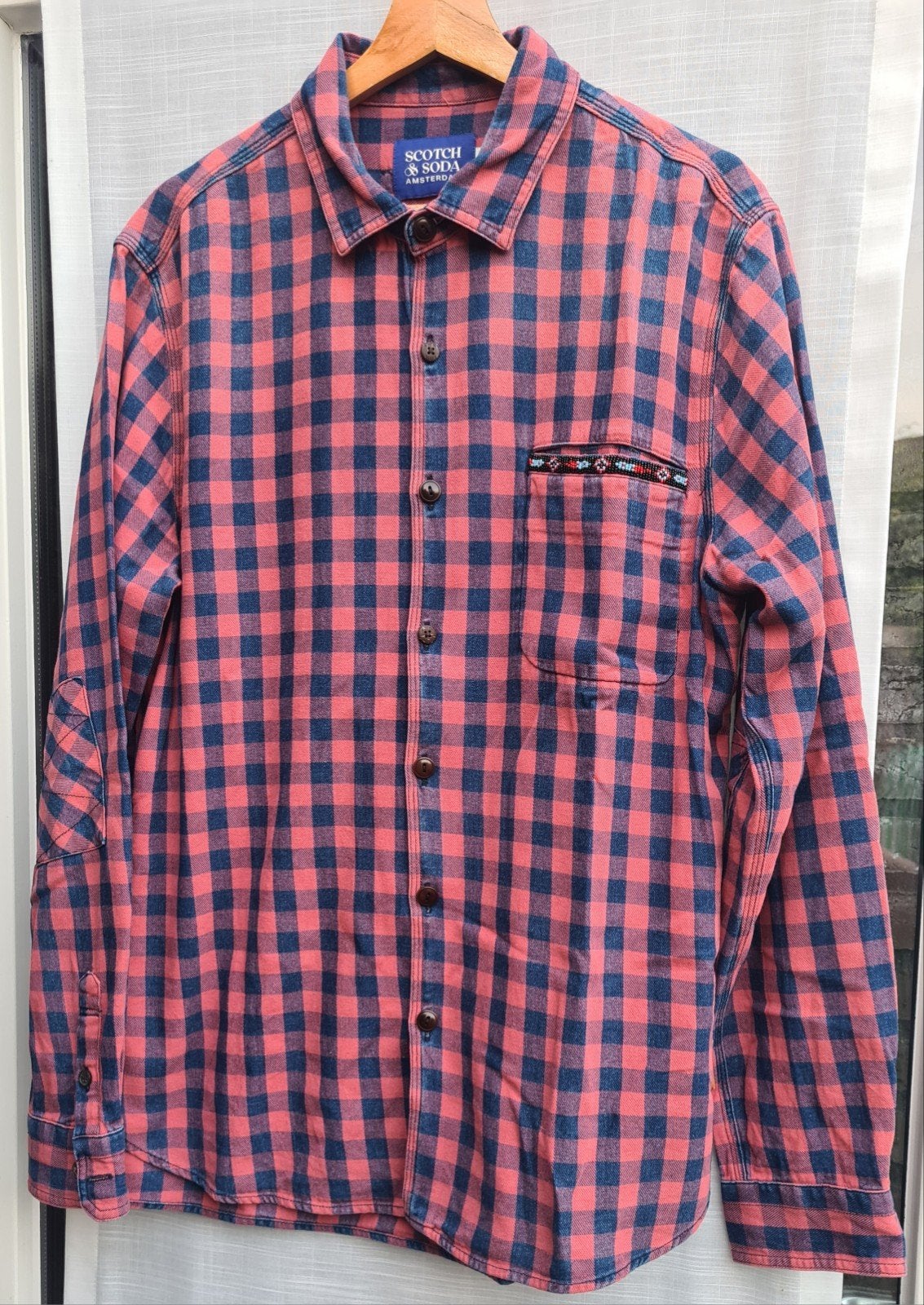 Scotch & Soda geruit overhemd - XL - Zo goed als nieuw, Kleding | Heren, Overhemden, Ophalen of Verzenden, Zo goed als nieuw, Halswijdte 43/44 (XL)