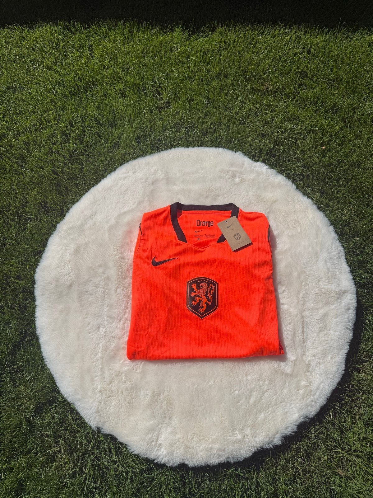 Oranje Nike voetbalshirt - Nieuw met kaartjes, Verzenden, Nieuw, Maat 48/50 (M), Oranje