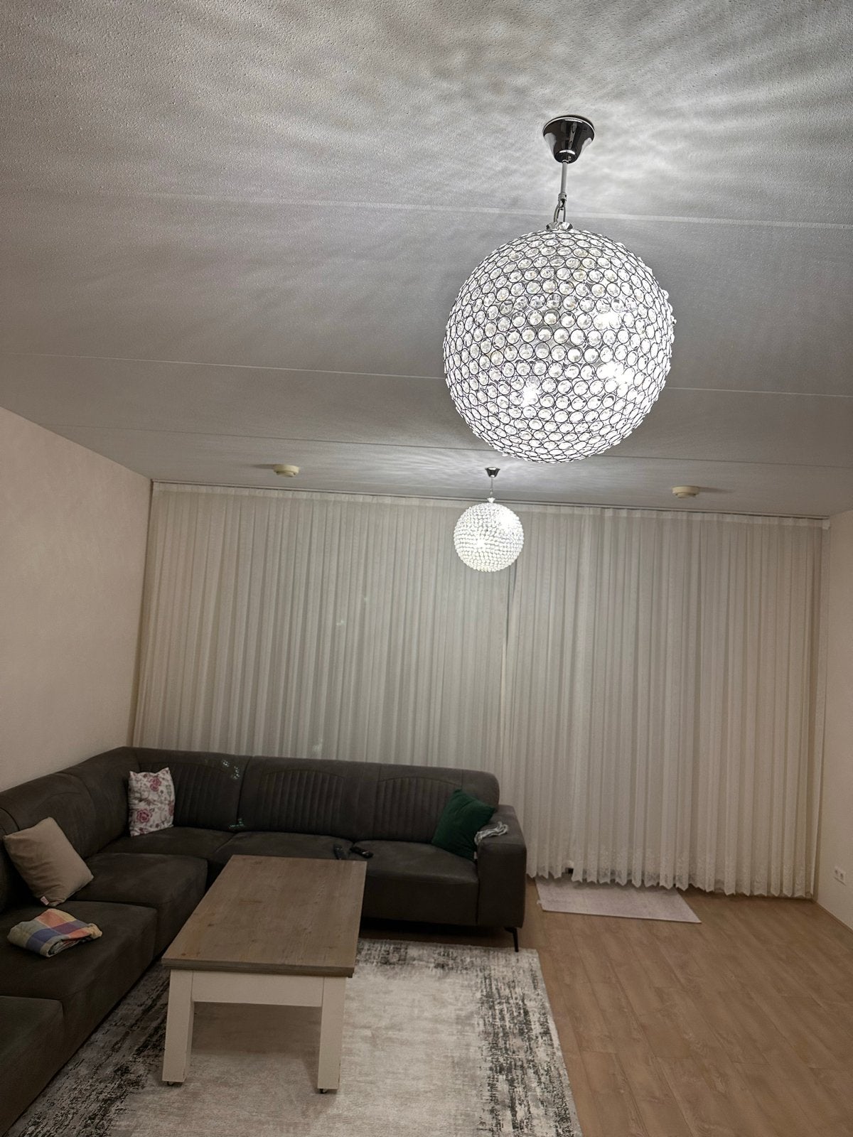 Moderne kristallen hanglamp - sfeervolle verlichting, Huis en Inrichting, Lampen | Hanglampen, Ophalen of Verzenden, Zo goed als nieuw