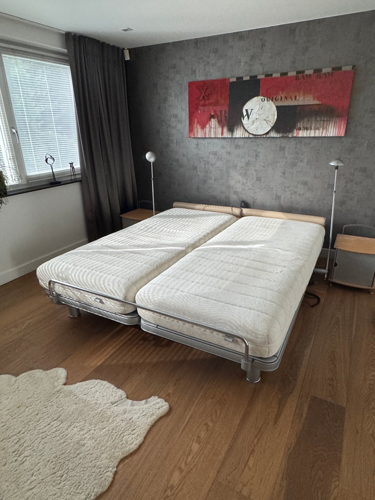 Auping Royal tweepersoonsbed 180x200cm - complete set, Huis en Inrichting, Ophalen, Tweepersoons, 180 cm, Hout