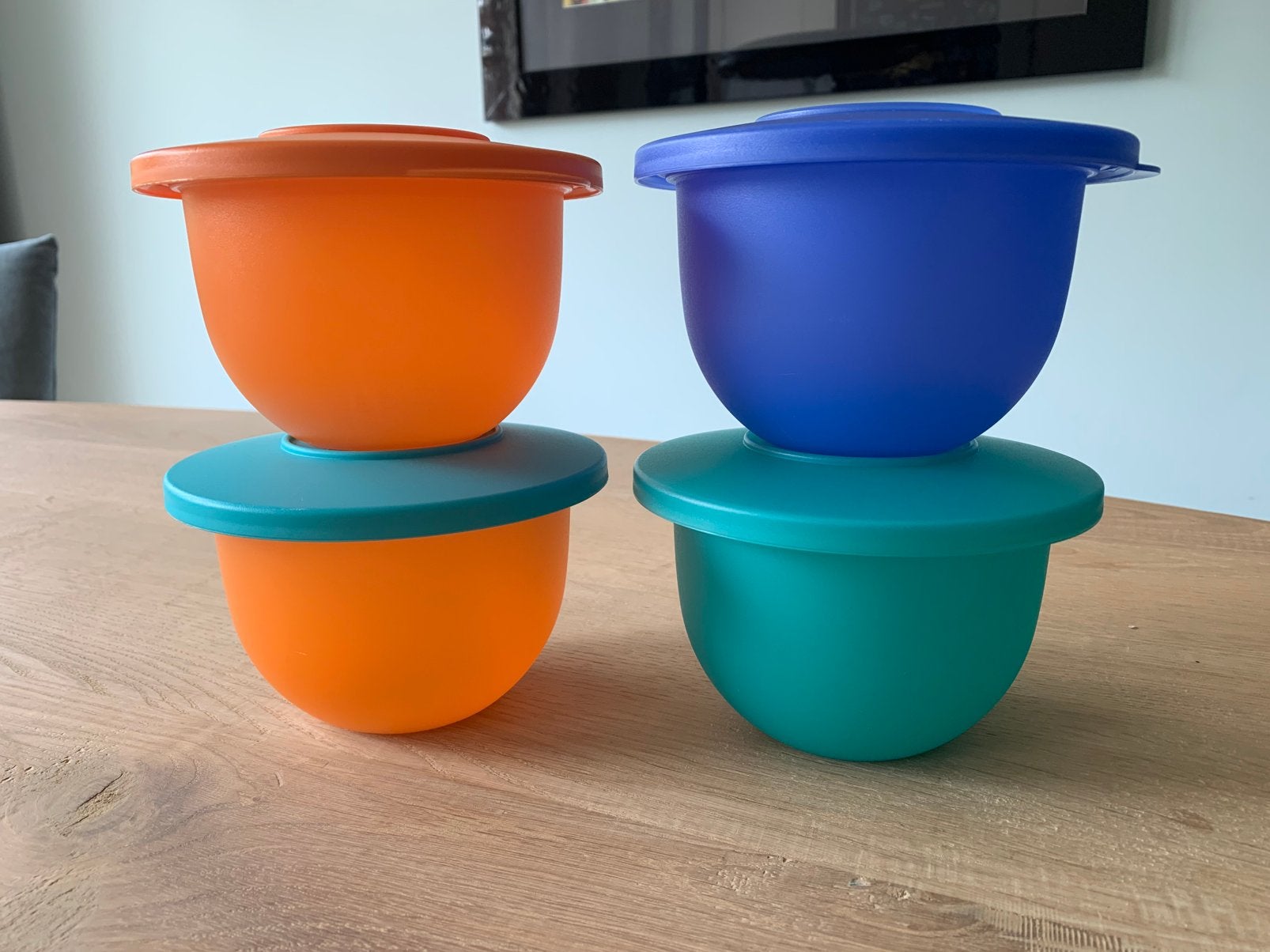 Tupperware Trendy kommetjes 550 ml, Overige kleuren, Ophalen of Verzenden, Zo goed als nieuw, Met deksel