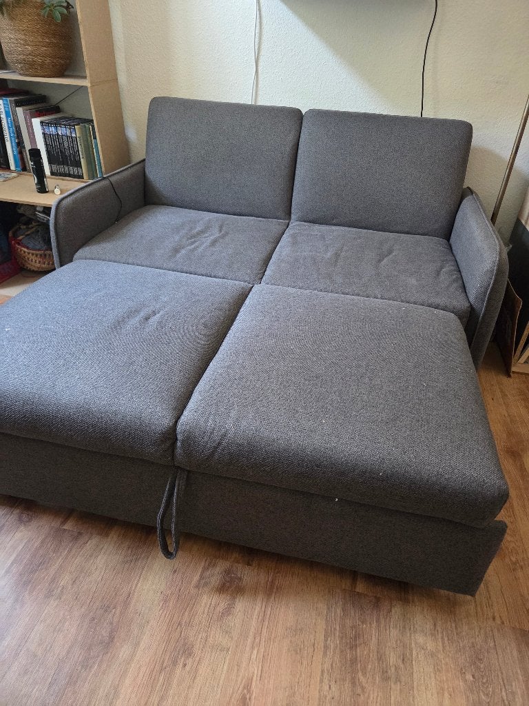 Slaapbank, Huis en Inrichting, Ophalen, Gebruikt, Tweepersoons, 140 cm