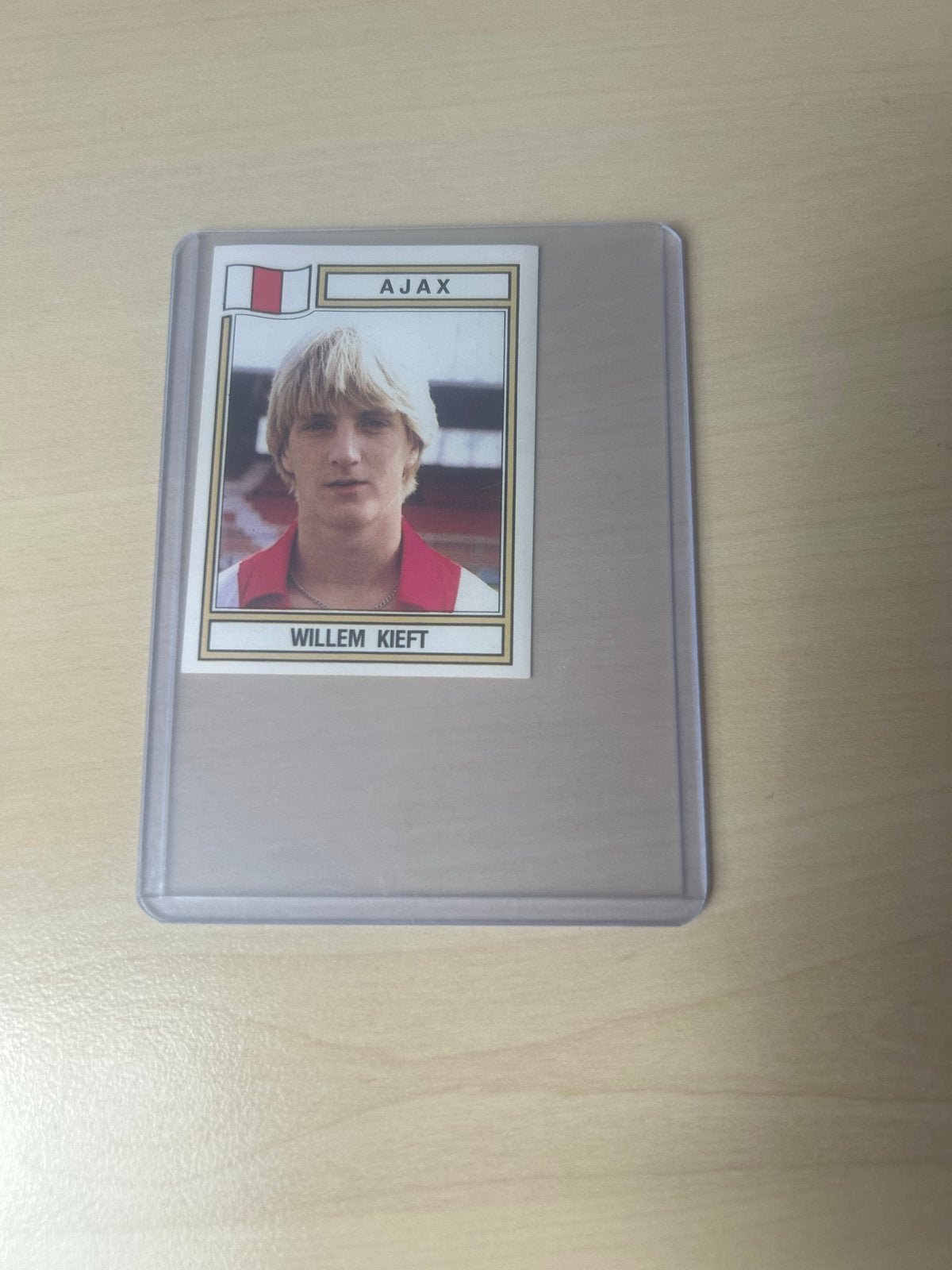 Panini Voetbal 83 Willem Kieft Ajax Plaatje, Hobby en Vrije tijd, Stickers en Plaatjes, Zo goed als nieuw, Plaatje, Ophalen of Verzenden