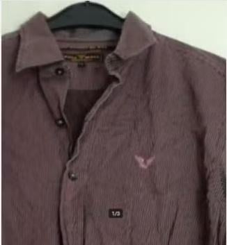 PALL MALL PME jeans bruin paars OVerhemd Blouse XL, Bruin, Verzenden, Pall Mall PME Legend, Zo goed als nieuw