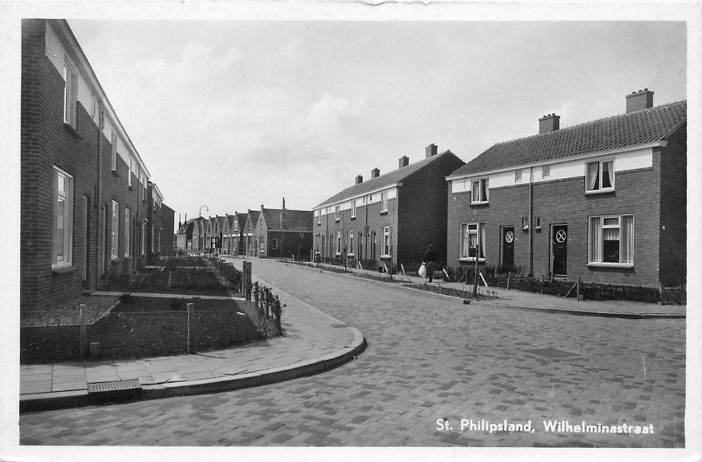 378-309-023 St Philipsland Wilhelminastraat, Verzamelen, Ansichtkaarten | Nederland, Verzenden, Voor 1920, Zeeland