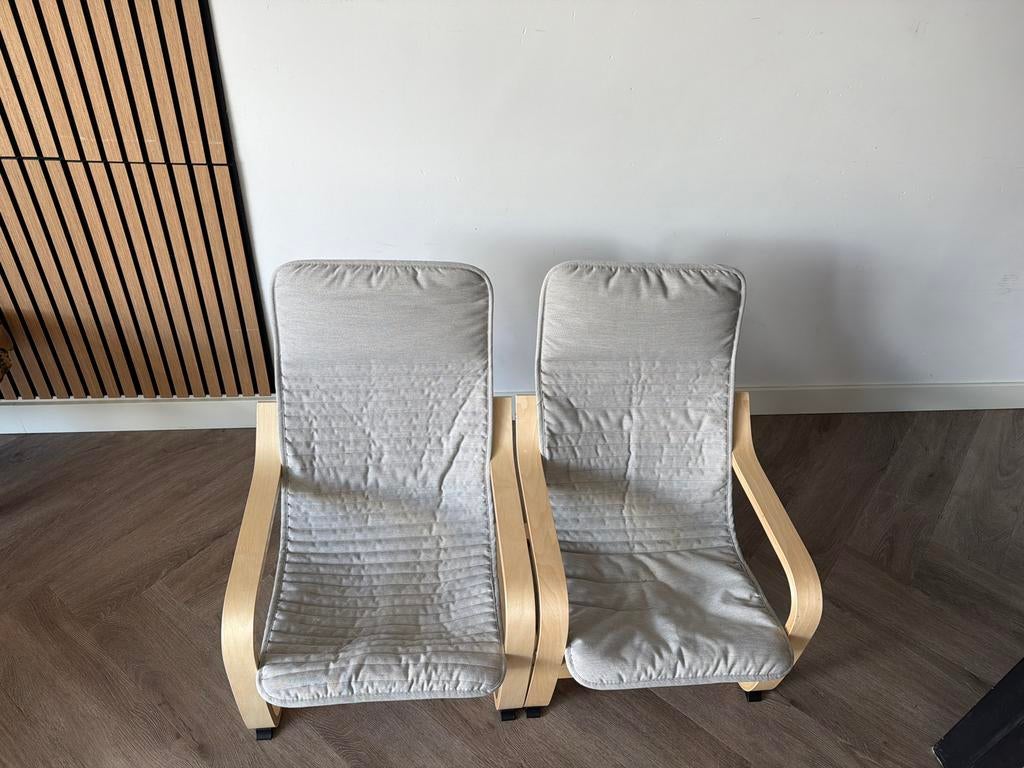 2 IKEA kinderstoeltjes met kussens, Ophalen, Gebruikt, Twee, Grijs