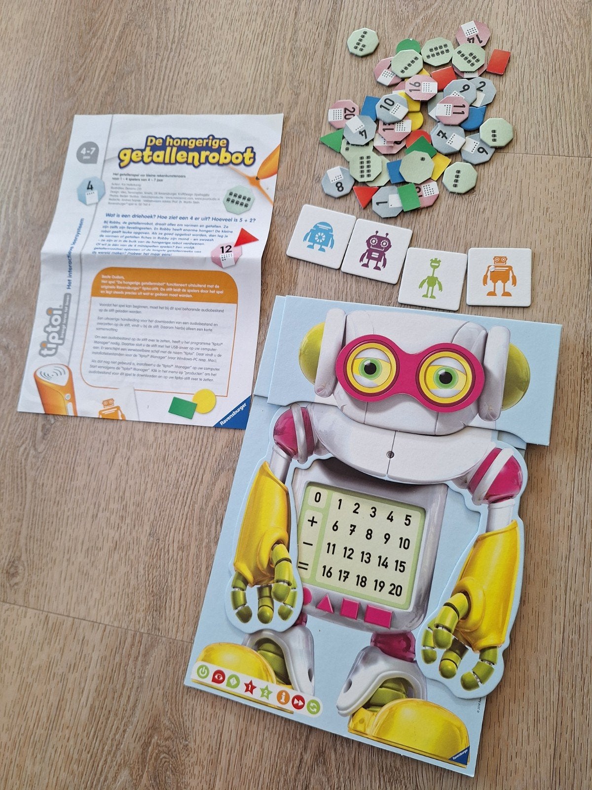 Tiptoi De Hongerige Getallenrobot - Compleet (excl. stift), Kinderen en Baby's, Ophalen of Verzenden, Gebruikt, Rekenen