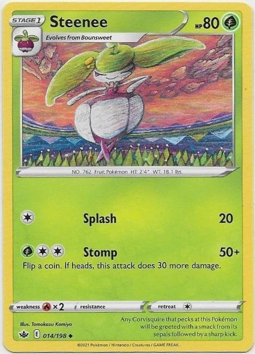 Chilling Reign,  Steenee [uncommon] 14/198, Verzenden, Nieuw, Losse kaart