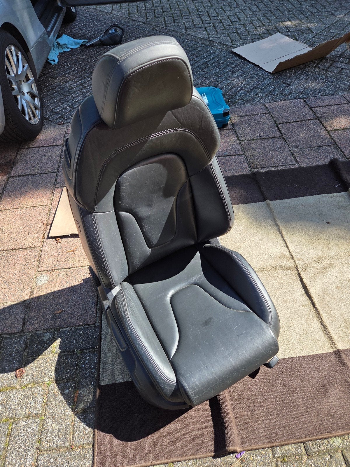 stoel leer Audi TT mk2 Bijrijder, Auto-onderdelen, Ophalen, Audi