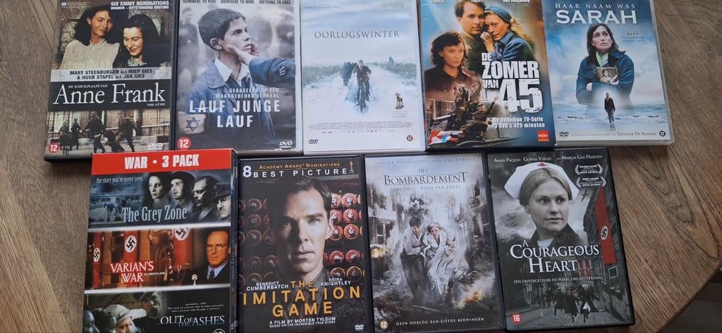 Diverse DVD's oorlogsfilms 6 voor €5,-, Cd's en Dvd's, Ophalen of Verzenden