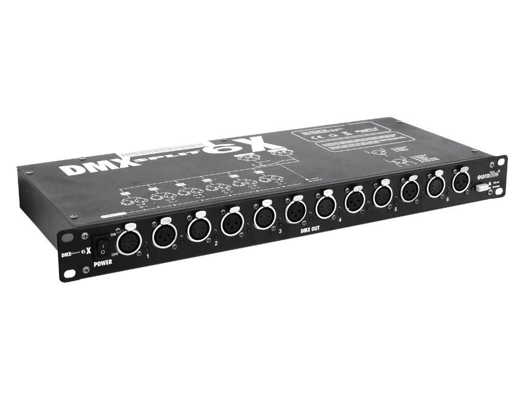 EUROLITE Split 6X DMX Splitter, Geluidgestuurd, ,, Nieuw, Ophalen of Verzenden