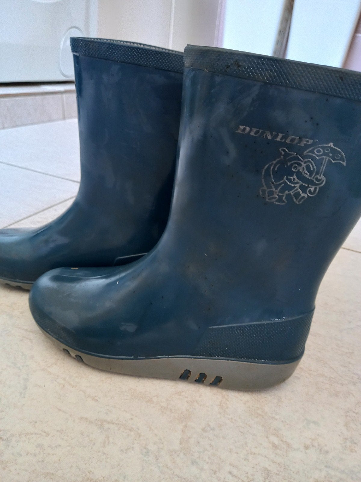 Dunlop laarsjes maat 30 blauw, Gebruikt, Jongen of Meisje, Ophalen of Verzenden, Laarzen