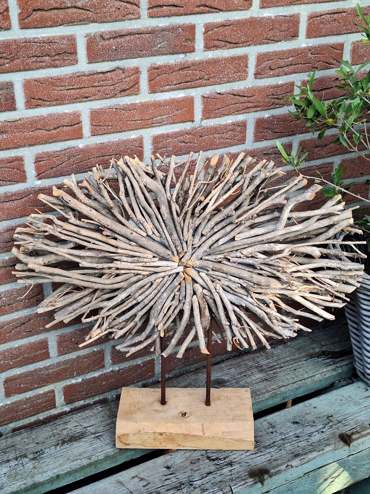 Houten ornament, stoer hout, sober, Hoffz inrichting,, Ophalen
