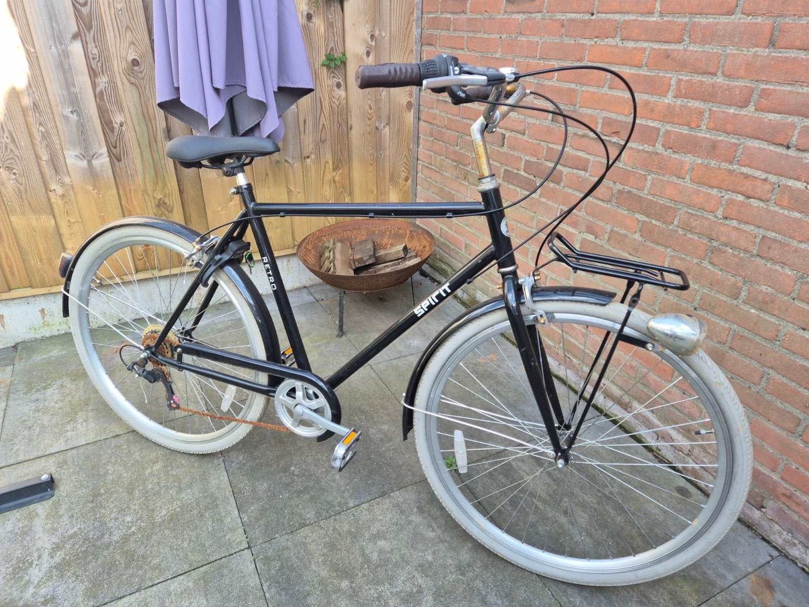 Herenfiets - Werkt naar behoren, lichte roest, Ophalen