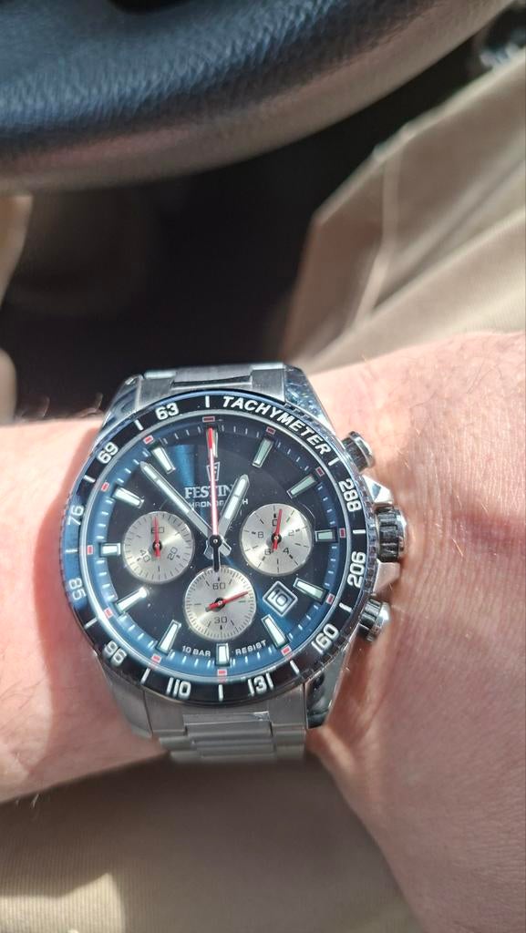 Festina herenhorloge, licht gebruikt, Ophalen of Verzenden