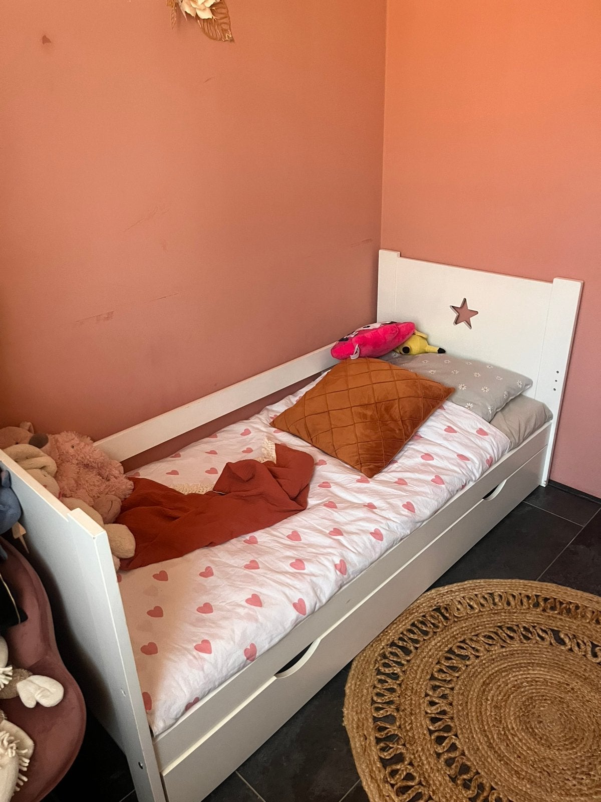Peuterbed, Ophalen of Verzenden, Zo goed als nieuw, 140 tot 160 cm, 70 tot 85 cm