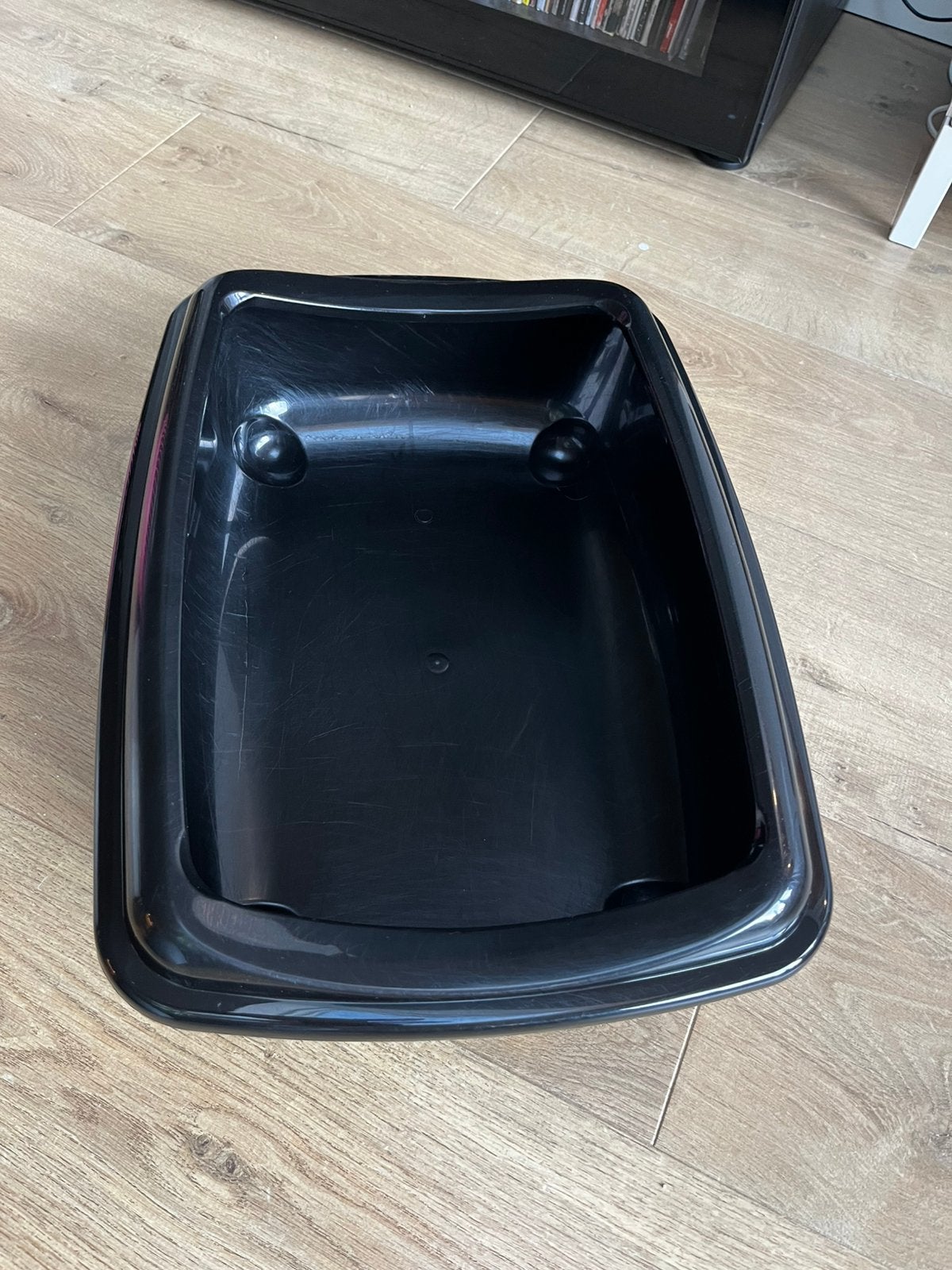 Kleine kattenbak - zwart, Ophalen, Gebruikt, Open