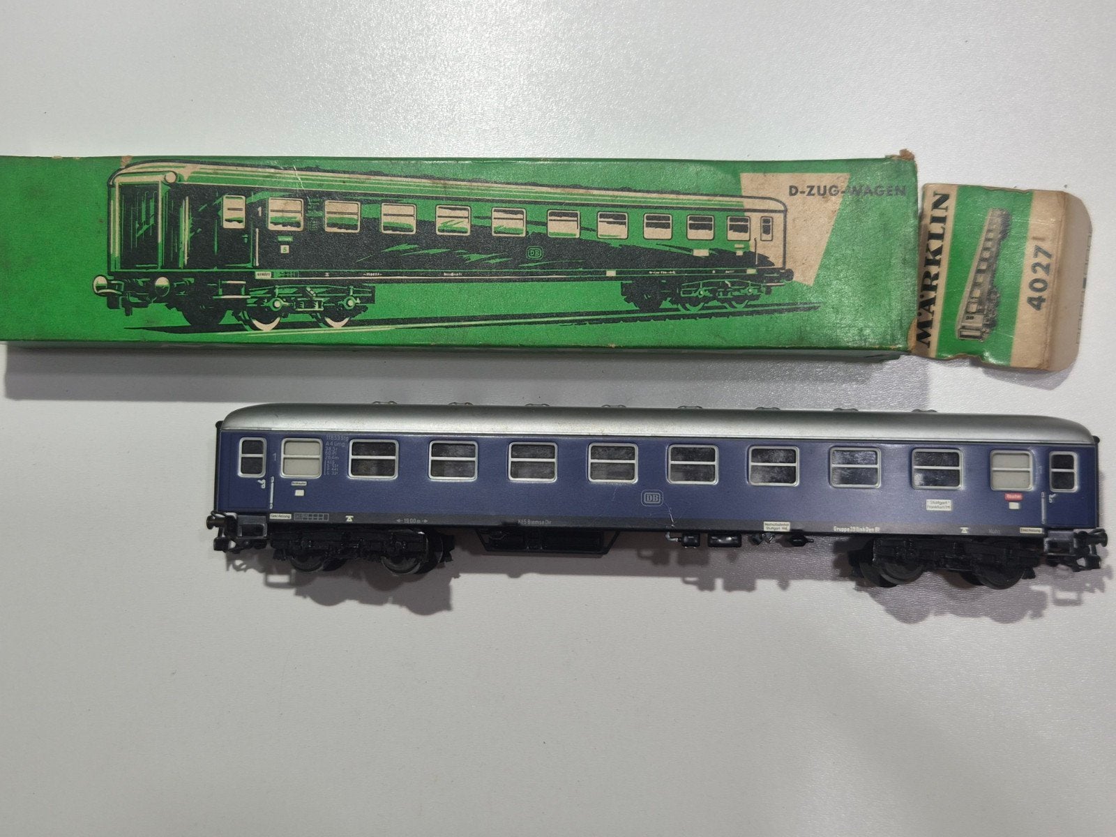 marklin personen wagon 4027, Ophalen of Verzenden, Wisselstroom, Wagon, Märklin
