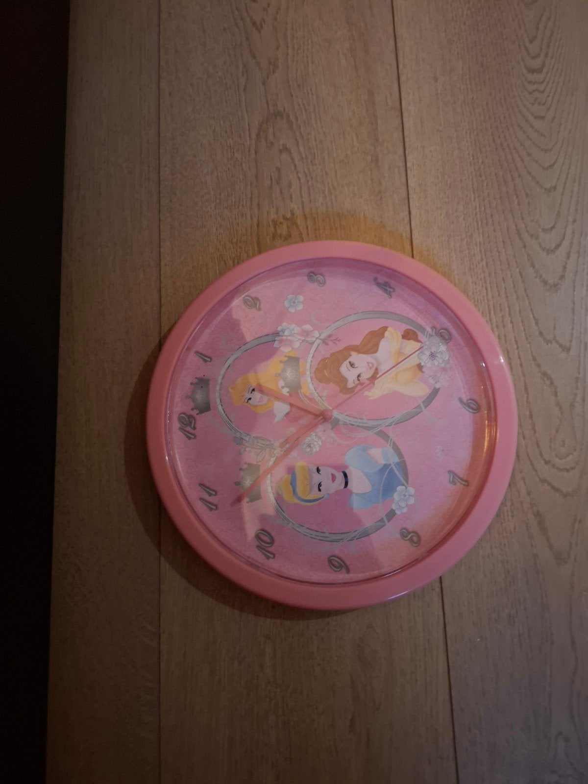 te koop disney prinsessen klok, Ophalen of Verzenden, Zo goed als nieuw, Klok