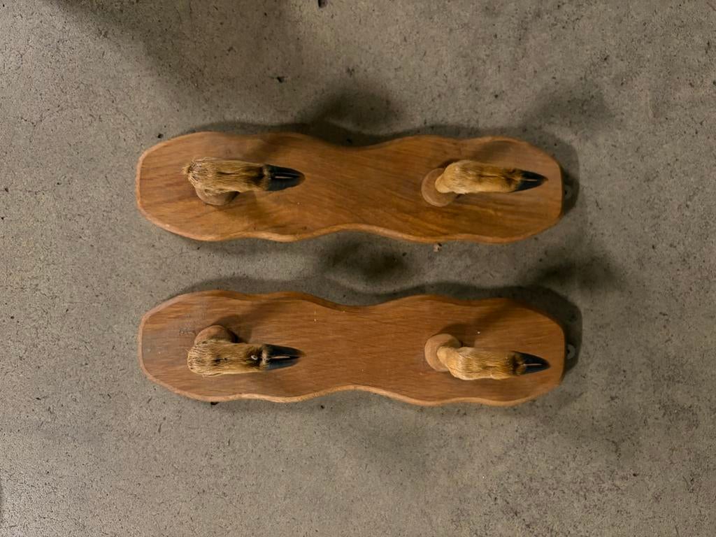 2x Hertenpoot kapstokken / geweerrek - Uniek en rustiek, Verzenden