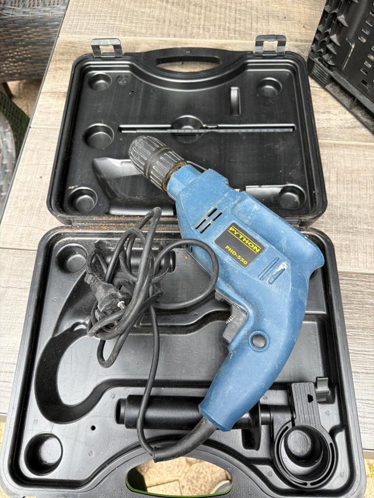 Python PHD-550 Boormachine in koffer, Ophalen, Gebruikt, Minder dan 400 watt, Boormachine