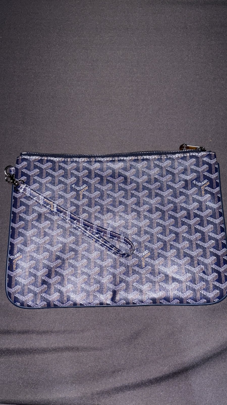 Goyard laptop tas/hoes, Sieraden, Tassen en Uiterlijk, Blauw, Nieuw, Leer, Ophalen