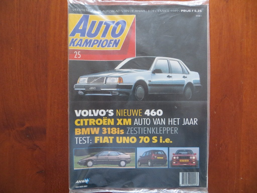 Autokampioen 25 1989 Volvo 460, AvhJ XM, Midas, test Uno 70, Ophalen of Verzenden, Nieuw, Volvo