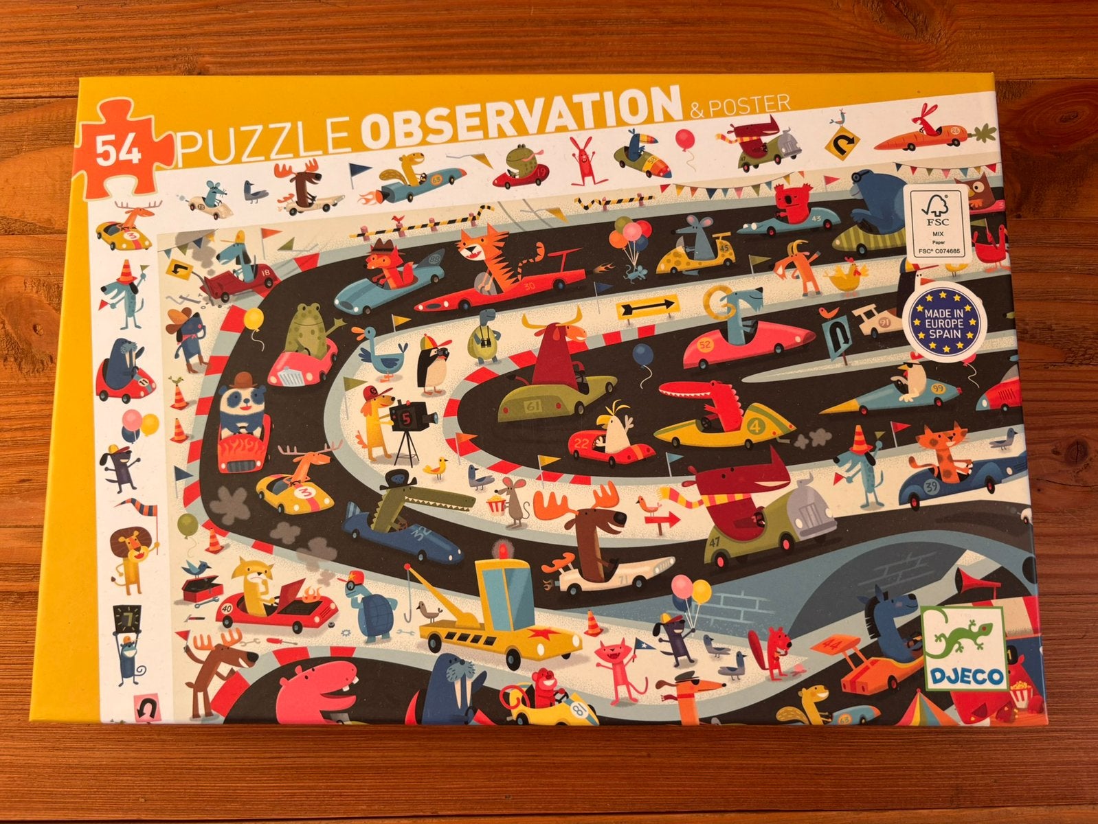 Djeco puzzel observation, Ophalen of Verzenden, Meer dan 50 stukjes, Zo goed als nieuw