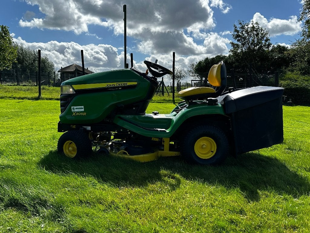 John Deere X305R 107cm dek 16,4 PK Kawasaki VTwin Hydrostaat, John Deere, Ophalen of Verzenden, 90 tot 120 cm, Opvangbak