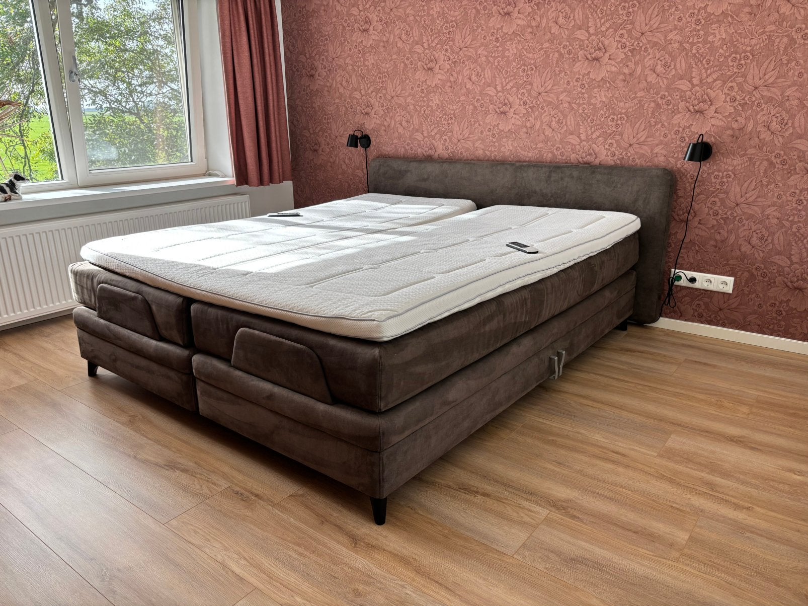 Boxspring 180 x 210 - Velda, Ophalen, 210 cm, Tweepersoons, Zo goed als nieuw