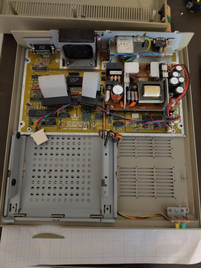 Atari Hard Disk Controller C103168 REV 2, Megafile 60 NT, Ophalen