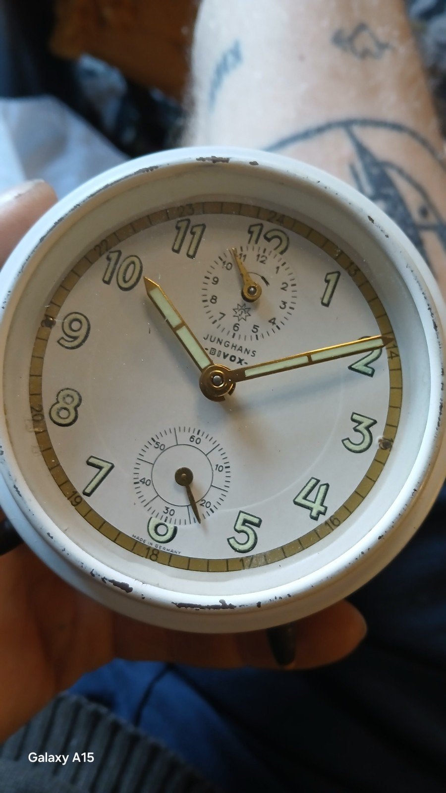 Vintage Junghans Bivox wekker - Eerhardt Roosendaal, Ophalen of Verzenden