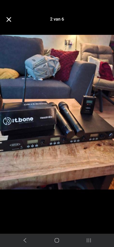 Sirus Professionele Microfoonset: 2 Microfoons & 2 Headsets, Ophalen of Verzenden, Zo goed als nieuw