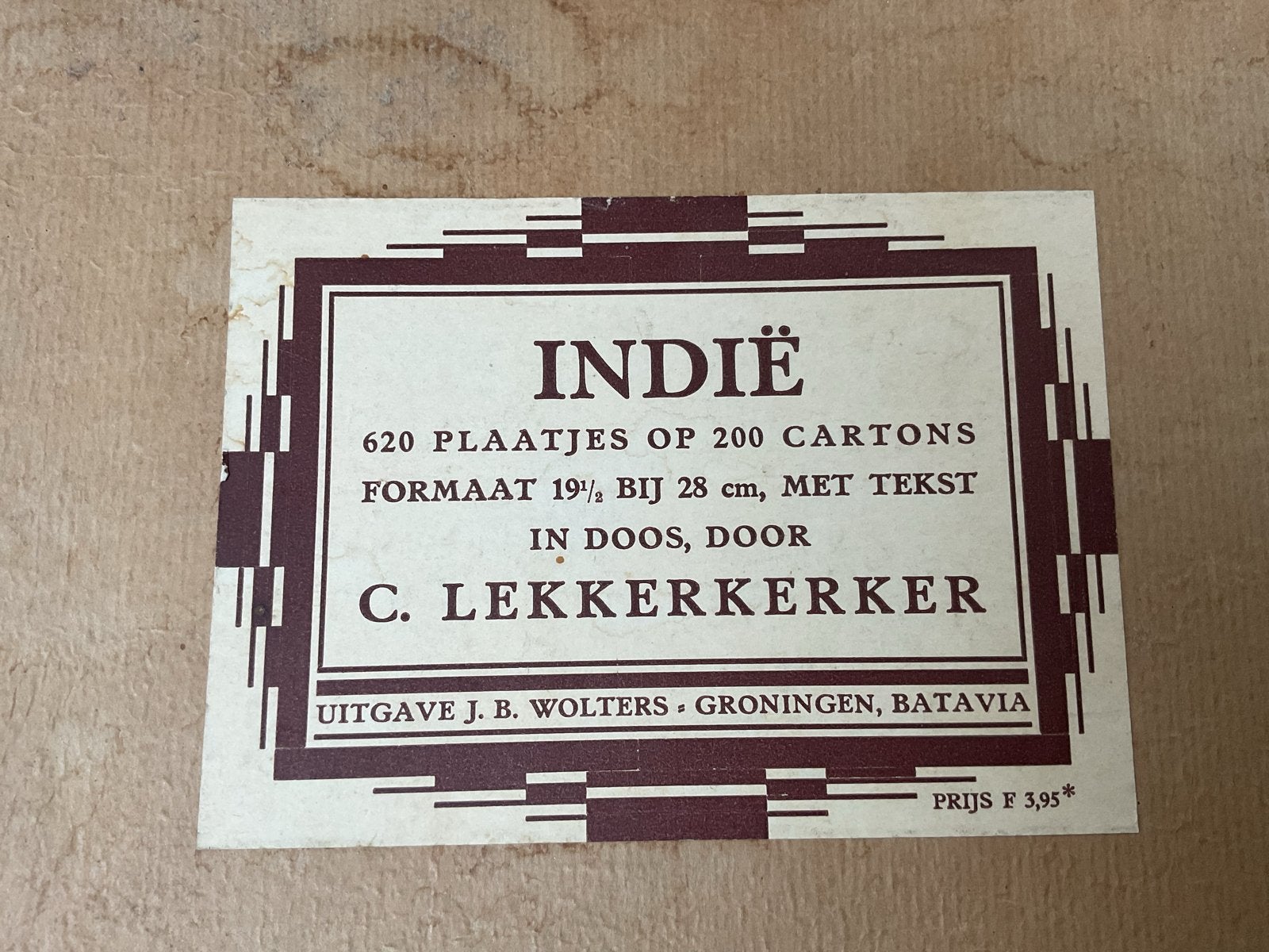 Indië - C. Lekkerkerker - Compleet met register en doos, Ophalen of Verzenden, Gelezen, Catalogus