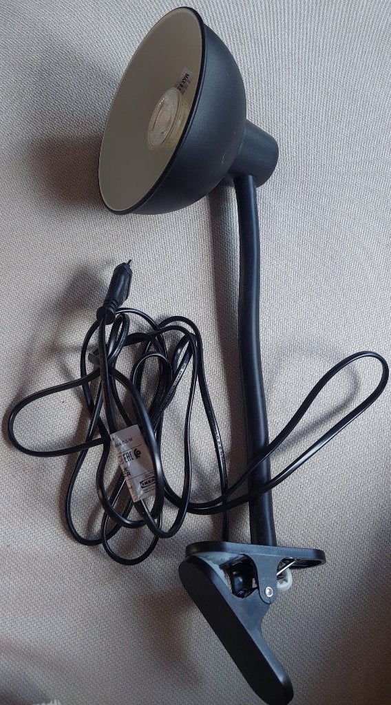 Ikea skurup klemspot lamp, Ophalen of Verzenden, Zo goed als nieuw, Metaal, Minder dan 100 cm