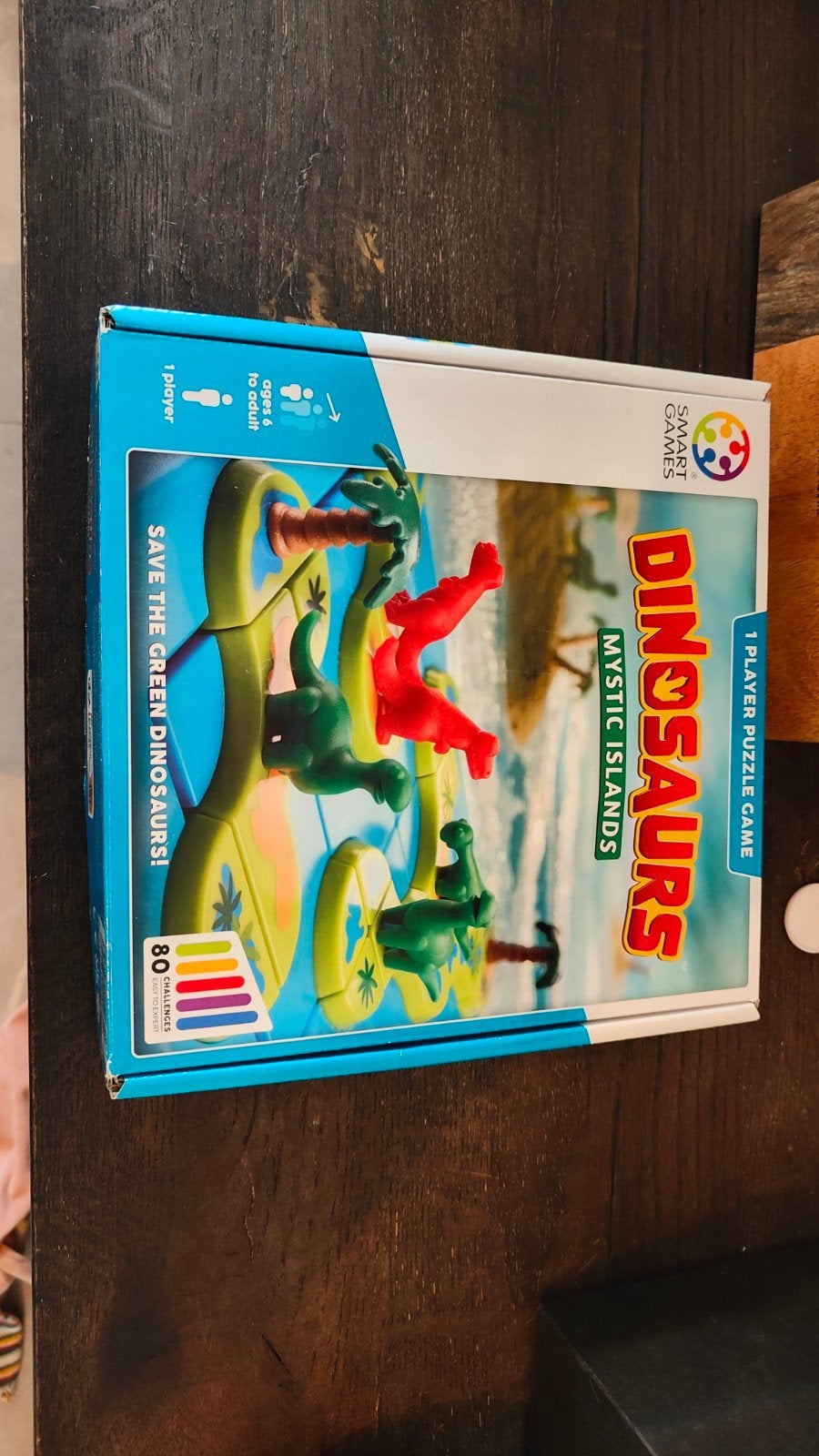 SmartGames Dinosaurs Mystic Islands - 1 speler puzzelspel, Een of twee spelers, Ophalen, Zo goed als nieuw, SmartGames