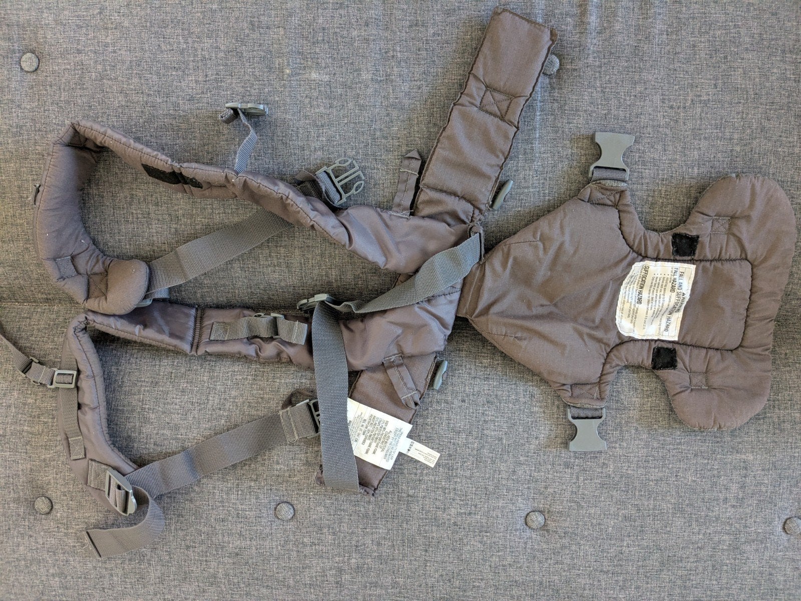 Infantino Baby Draagzak Grijs - Infantino Baby Carrier Grey, Overige merken, Gebruikt, Buik of Rug, Ophalen of Verzenden