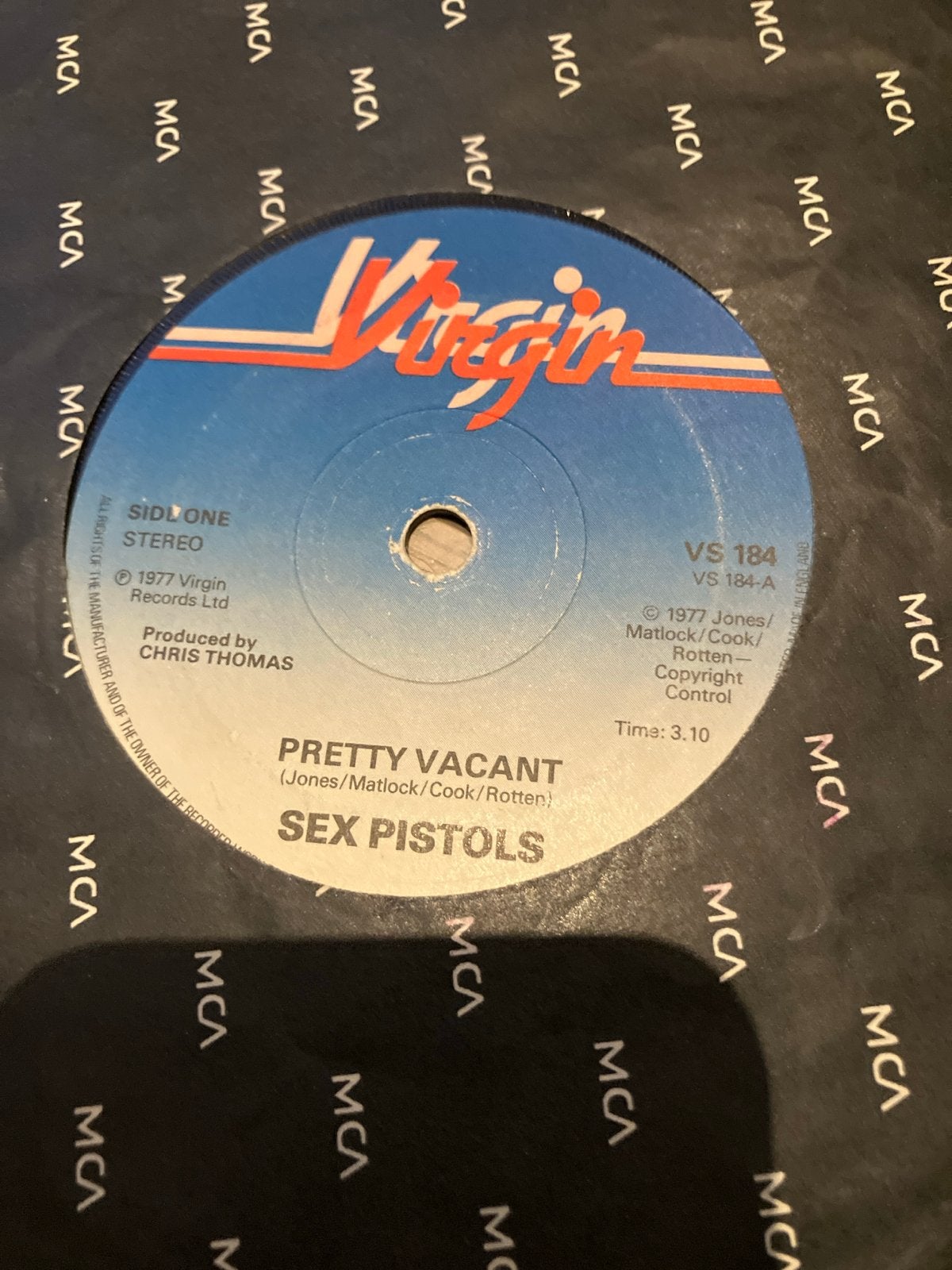 Sex Pistols - Pretty Vacant  (7 inch vinyl single, 1977), Originele persing, Ophalen of Verzenden, Gebruikt