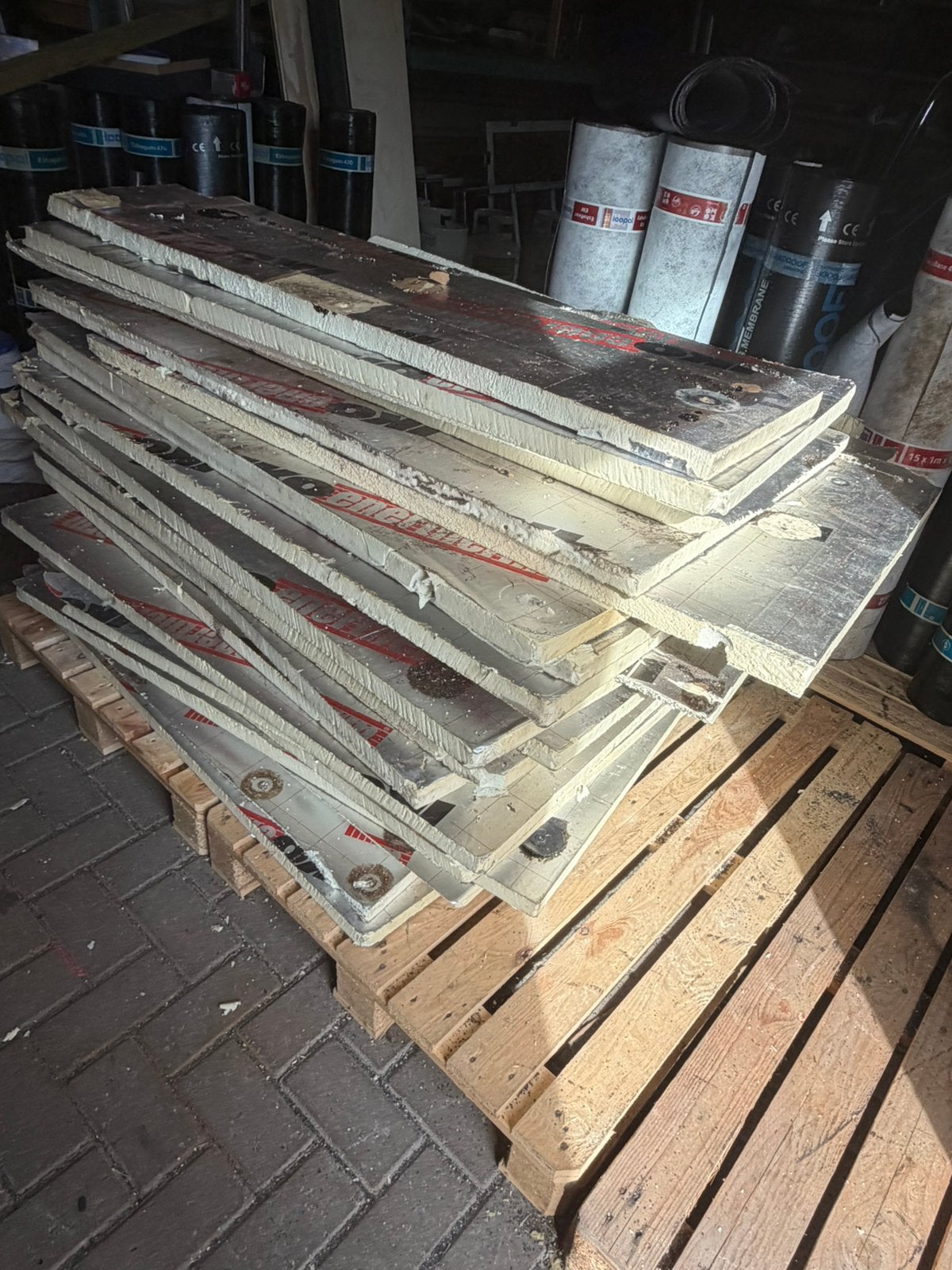 Pir isolatie 3 cm gebruikt +/- 30m2, Ophalen, 4 tot 8 cm, Zo goed als nieuw, Hardschuim (Pir)