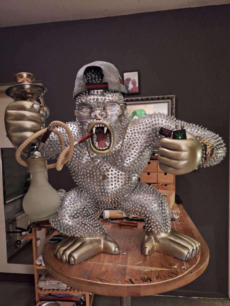 PRIJS VERLAAGD!!! Uniek Custom Gorilla Beeld -, Ophalen of Verzenden