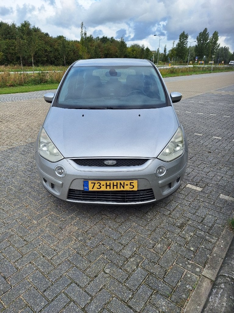 Ford S-Max 2.0 16V 2008, Auto's, Voorwielaandrijving, Zwart, 1505 kg, Origineel Nederlands