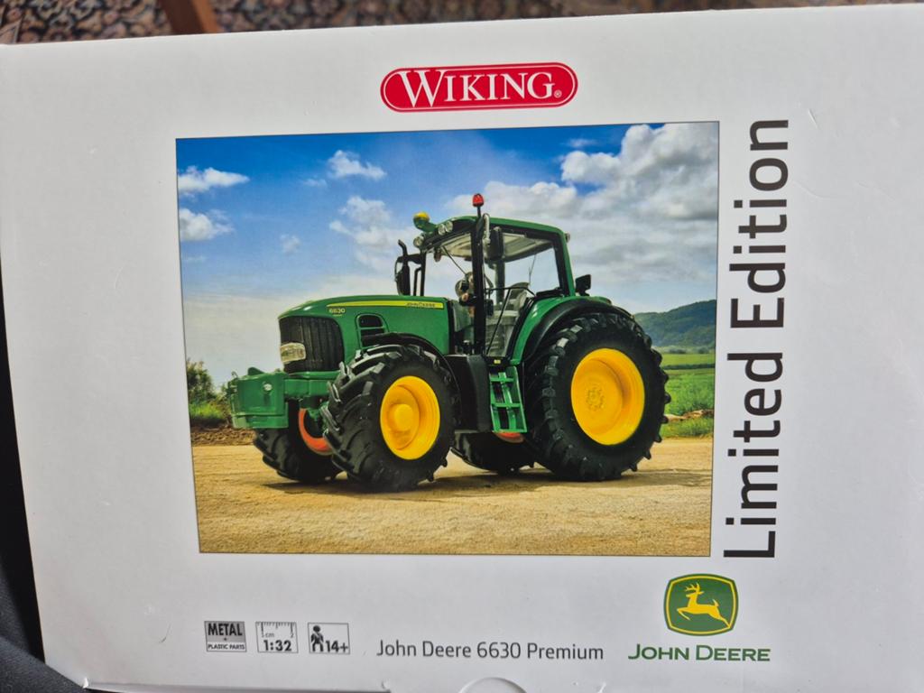 Wiking John Deere 6630 Premium Tractor - Limited Edition, Hobby en Vrije tijd, Modelauto's | 1:32, Ophalen of Verzenden, Nieuw