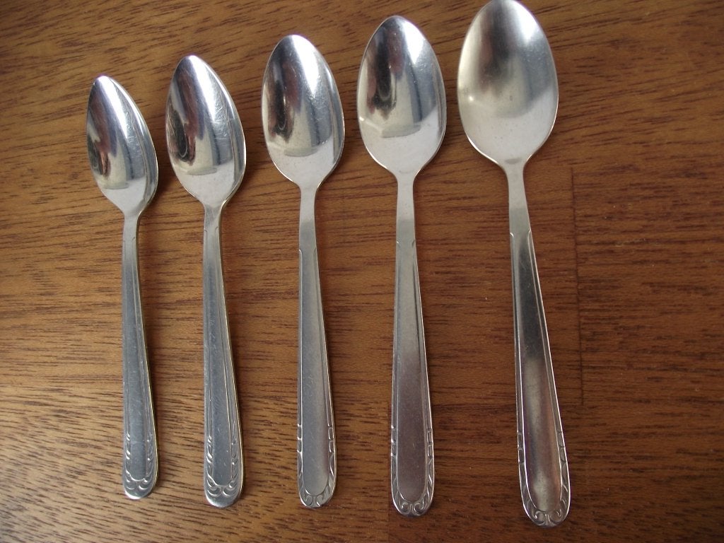 3 stuks RVS Gero zilmeta 710 Barok theelepeltje 11,5 cm p st, Antiek en Kunst, Ophalen of Verzenden