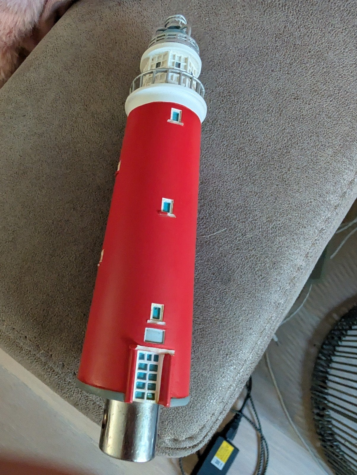 taphendel  vuurtoren rood/wit skuumkoppe, Ophalen of Verzenden, Zo goed als nieuw, Rood